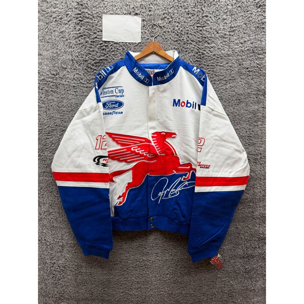 Vintage Racing Champions Jeremy Mayfield Pegasus Mobil 1 Nascar Jacket XL NWT